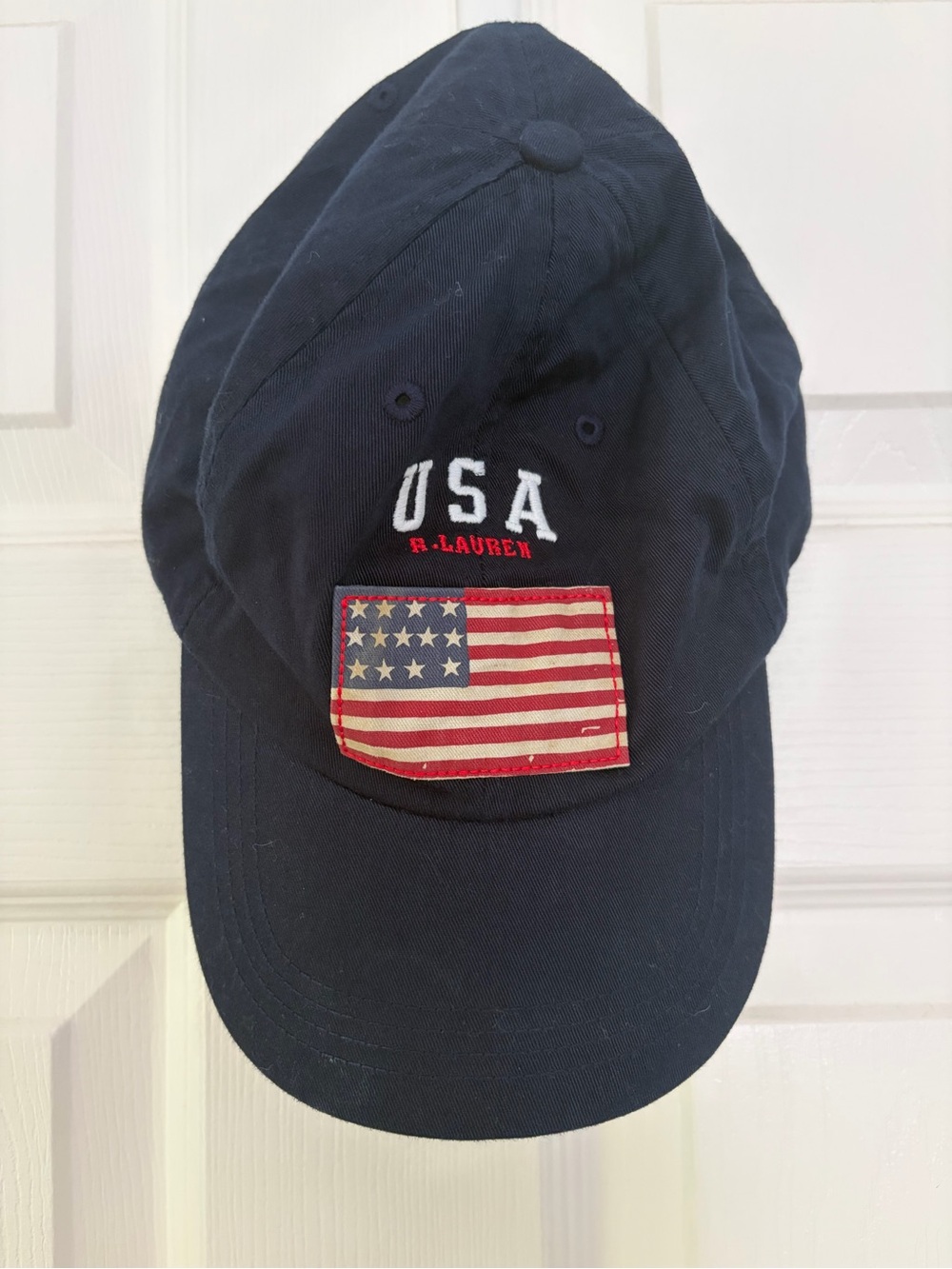 Ralph Lauren Kids Navy Cap with USA Patch